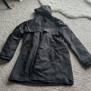 EUC! Black rain type jacket banana republic size large
